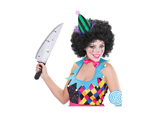 Zakrwawiony plastikowy nóż - 48,5 cm