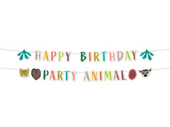 Baner urodzinowy Happy Birthday Zoo - 2 szt.