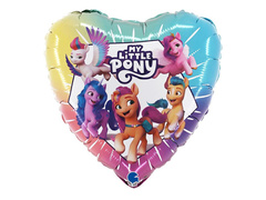 Balon foliowy serce My Little Pony - 36 cm - 1 szt.