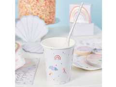 Kubeczki papierowe Tęcza - 250 ml - 8 szt.