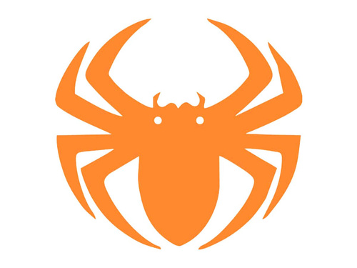 Papierowy pająk na Halloween 13-15 cm - 1 szt.