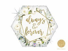 Balon foliowy Always & Forever - 46 cm - 1 szt.
