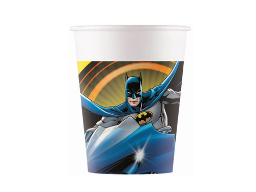 Kubeczki papierowe Batman - 200 ml - 8 szt.