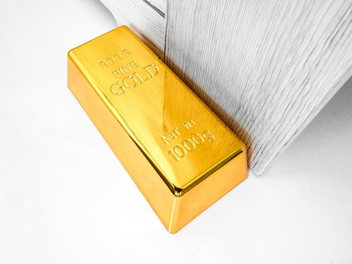 Stoper do drzwi Sztabka złota