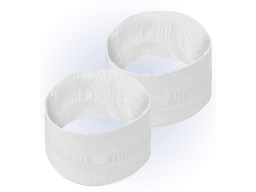 Opaski białe Disco lata 80-te - 2 szt.