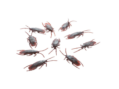 Karaluchy plastikowe na Halloween - 10 szt.