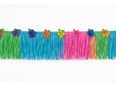 Skirting hawajski kolorowy z kwiatkami - 10 m - 1 szt.