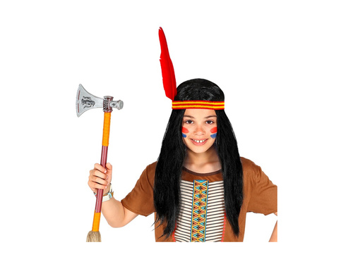 Peruka Indianina z opaską i piórem