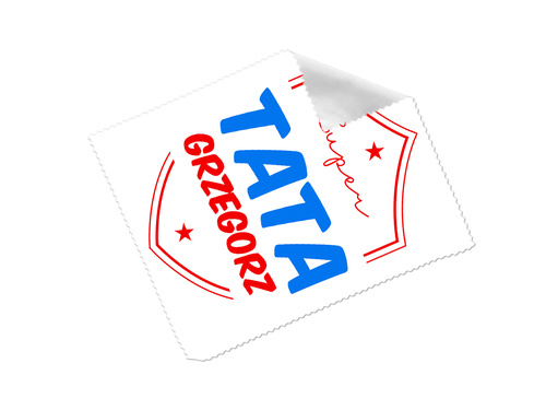 Ściereczka do okularów z imieniem na dzień ojca - 1 szt.