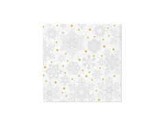 Serwetki bożonarodzeniowe Płatki śniegu - 33 cm - 20 szt.