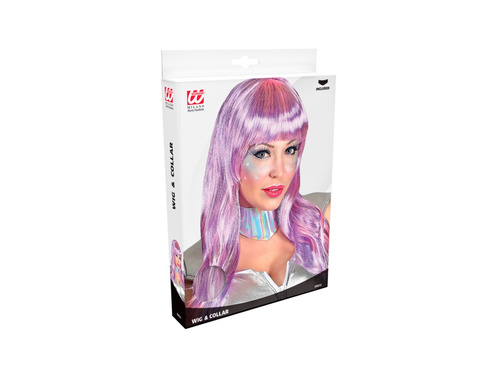 Peruka Space Girl z kołnierzem