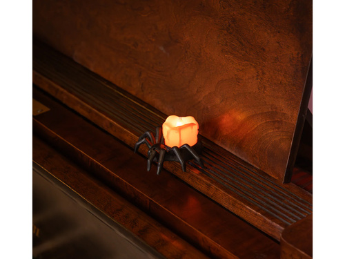 Lampka Pająk LED na Halloween - 4 cm - 1 szt.