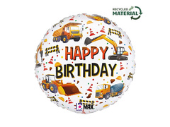 Balon foliowy Budowa - 35 cm - 1 szt.