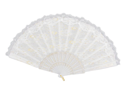 Wachlarz biały - 24 cm - 1 szt.