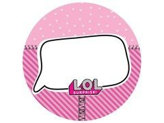 Dekoracyjny opłatek tortowy LOL Surprise - 20 cm