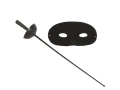 Zestaw szermierza Zorro czarny - 2 elementy