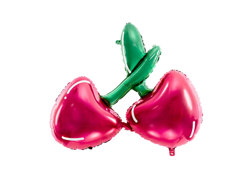 Balon foliowy Wiśnie - 88 x 73 cm - 1 szt.