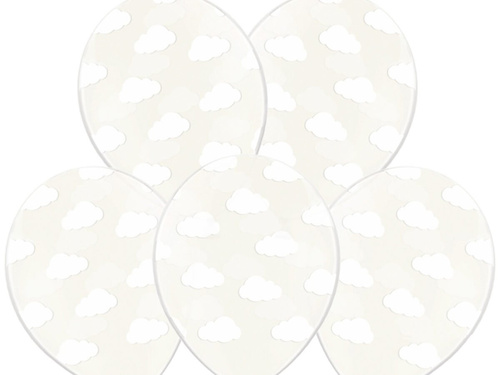 Balony urodzinowe Chmurki - 30 cm - 50 szt.