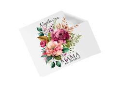 Ściereczka do okularów na dzień matki Bukiet kwiatów - 1 szt.