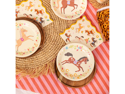 Serwetki urodzinowe Koniki - 33 cm - 10 szt.