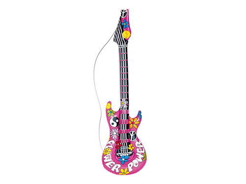 Dmuchaniec Gitara z kwiatami - 105 cm - 1 szt.
