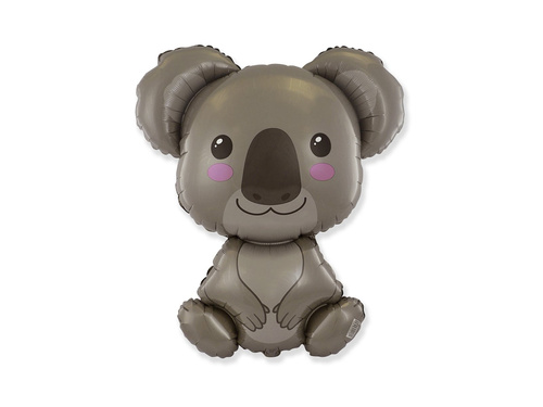 Balon foliowy do patyka Koala - 30 x 26 cm - 1 szt.