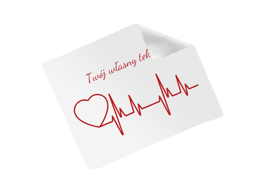 Ściereczka personalizowana do okularów na Walentynki - 1 szt.