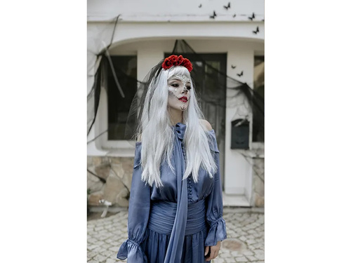 Opaska z welonem i różami - 1 szt.