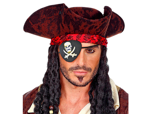 Oko pirata - opaska piracka z czachą - 1 szt.