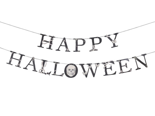 Girlanda Papierowa Happy Halloween - 2 m - 1 szt.