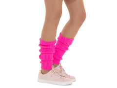 Ocieplacze na nogi różowe neonowe