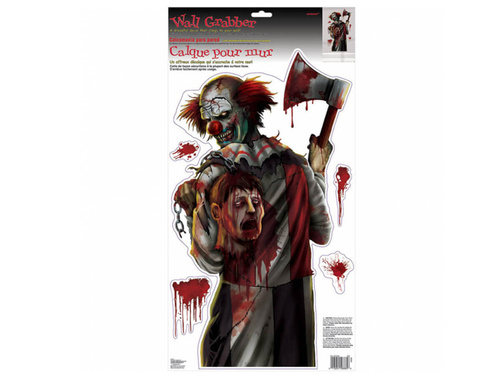 Dekoracja ścienna Klaun na Halloween - 5 el.