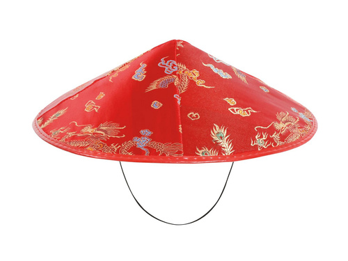 Kapelusz japoński czerwony - 1 szt.