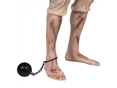 Kula do nogi na łańcuchu - 30 cm - 1 szt.