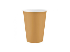 Kubeczki papierowe złote - 250 ml - 6 szt.