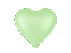 Balon foliowy Serce pistacjowe - 45 cm - 1 szt.