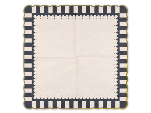 Serwetki z Paski - 33x33 cm - 12 cm
