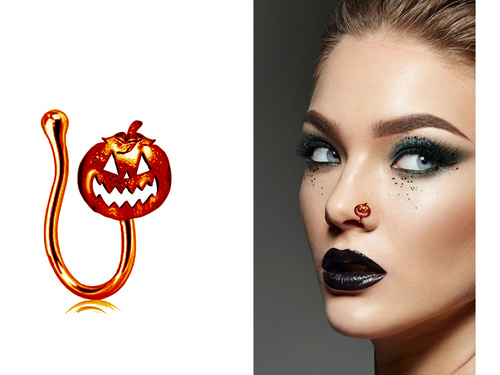 Kolczyk do nosa Dynia - 1 para