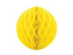 Dekoracja wisząca kula żółta - 40 cm - 1 szt.