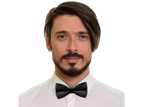 Mucha klasyczna czarna - 10 cm - 1 szt.