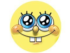 Dekoracyjny opłatek tortowy Spongebob - 20 cm