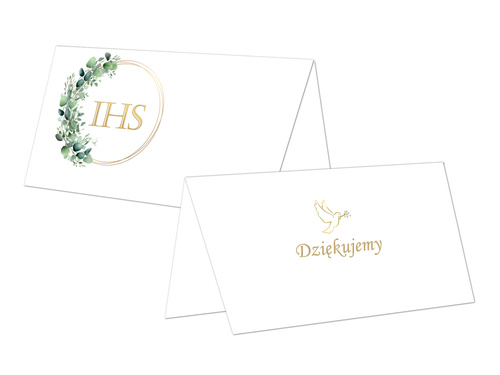 Winietki składane na I Komunię Świętą - 10 szt.