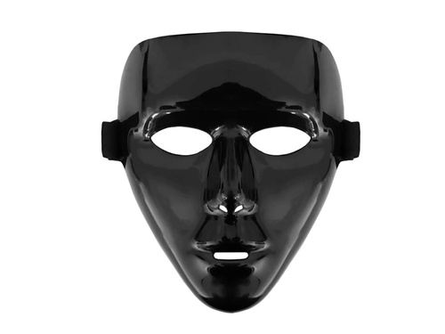 Maska na Halloween czarna - 1 szt.