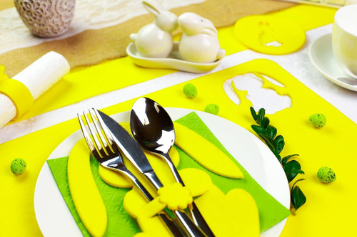 Podkładka pod talerz - Zajączek Wielkanocny - 40 cm - 1 szt.