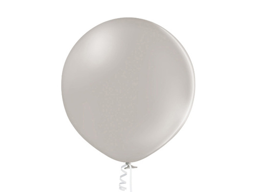Balon lateksowy pastelowy szary - gigant 90 cm - 1 szt.