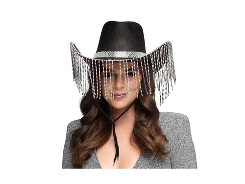 Kapelusz kowbojski Showgirl czarny