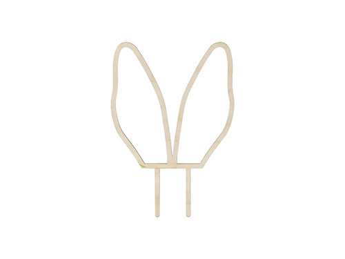 Topper na tort Uszy Królika - 20 cm