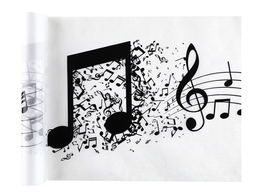 Bieżnik Pięciolinia biały - 30 cm x 5 m - 1 szt.