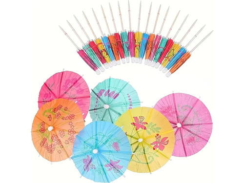 Parasolki papierowe do drinków - 10 cm - 50 szt.