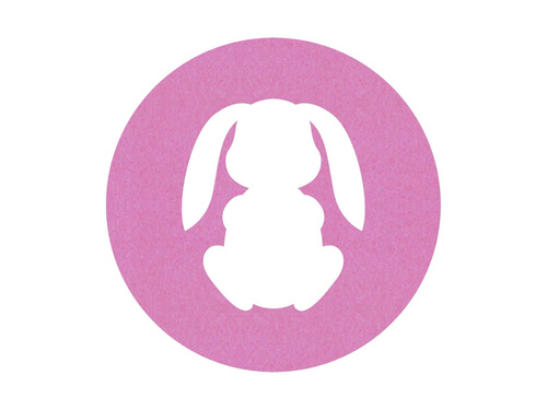 Podstawka pod kubek - Zajączek - 10 cm - 4 szt.